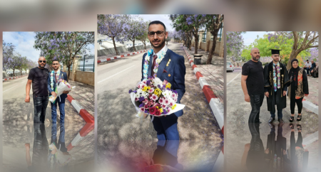 الطيبة د.عصام قنديل يناقش تخرجه من جامعة النجاح